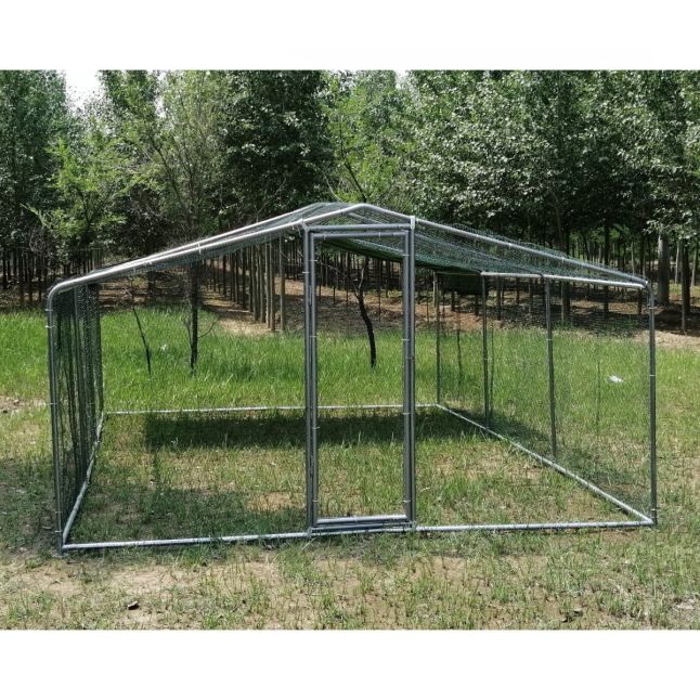 Parc à Poules - Enclos 18m² Ø38mm 6x3x2,25m - Acier Galvanisé