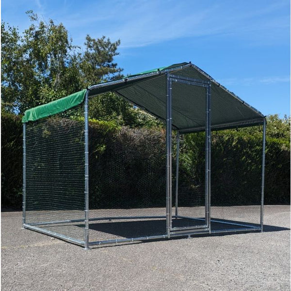 Parc à Poules - 6m² Ø38mm 2x3x2,25m - Acier Galvanisé avec bâche