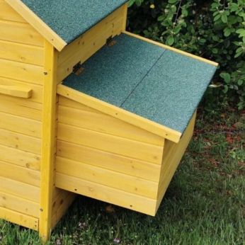 Poulailler Bassette XL toit shingle vert 6 à 8 poules