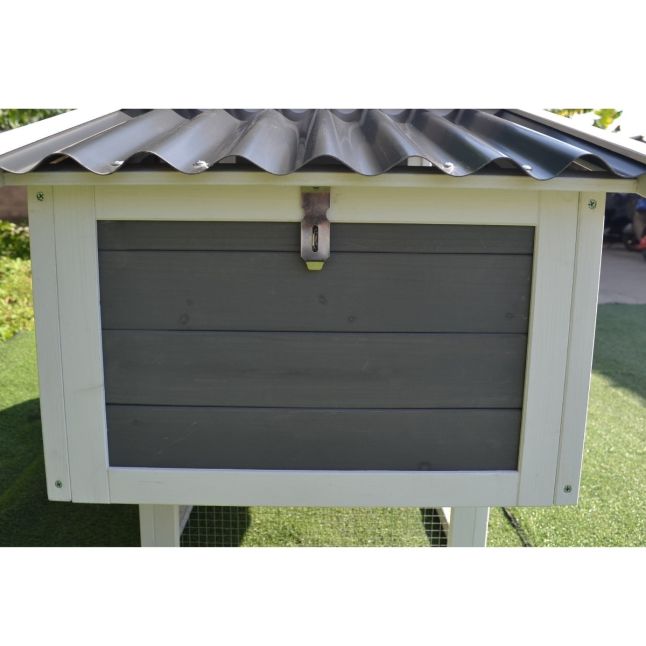 Poulailler Toit Plastique 2 à 4 poules toit plastique ondulé